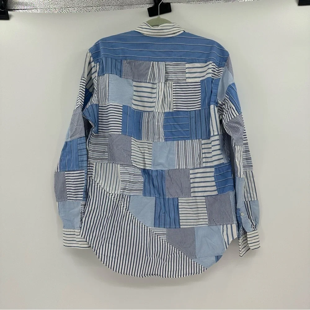 NEW Deadstock Ralph Lauren Size Medium Mens Patchwork Dress Shirt Classic Fit - Picture 5 of 5